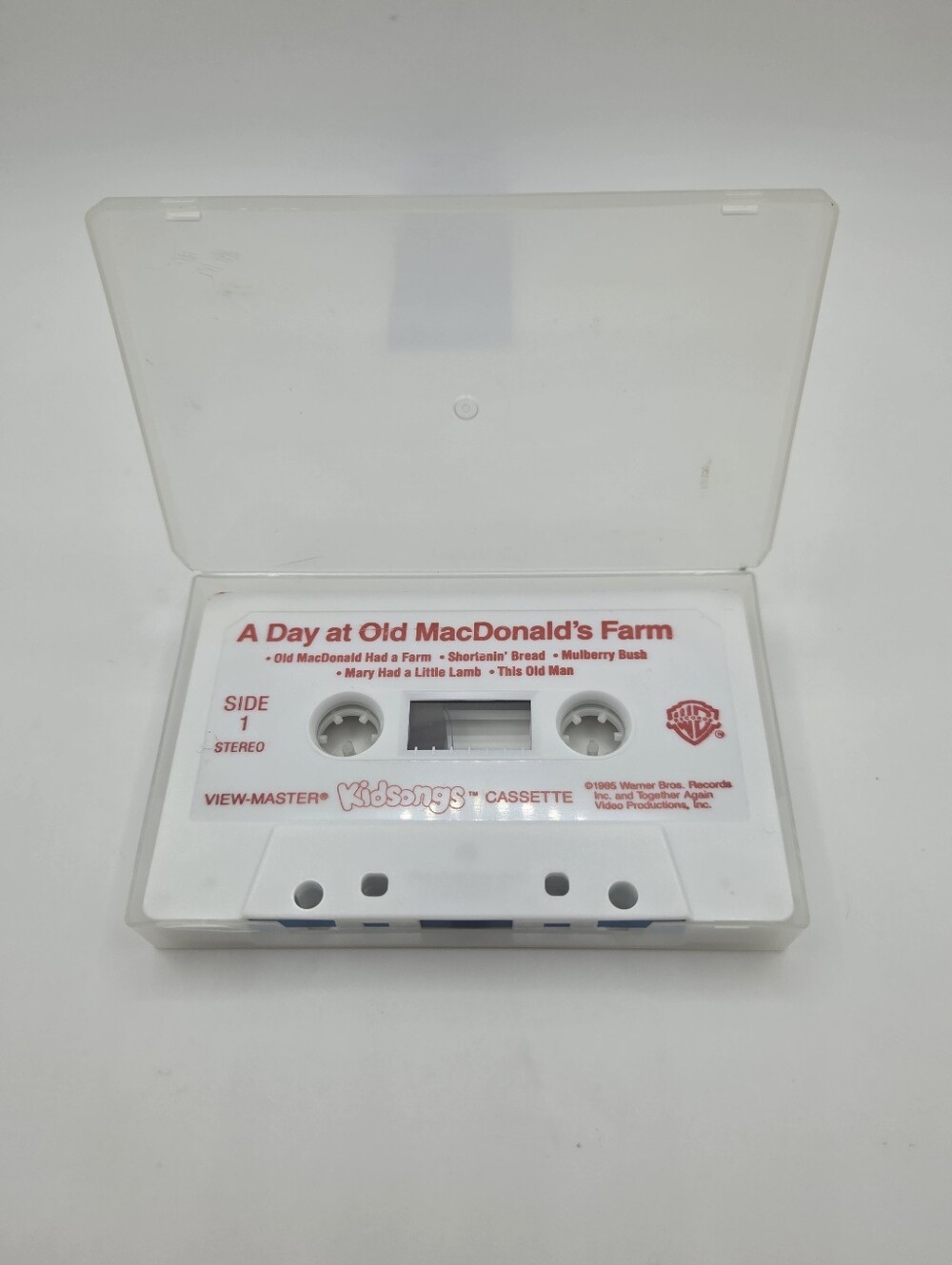 A Day at Old MacDonald's Farm Cassette Kidsongs Warner Bros. Records 1985